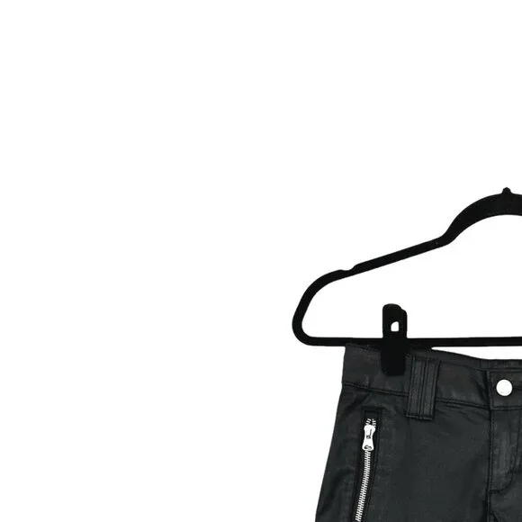 Bebe Matte Coated Clean Zip Shorts - Picture 4 of 6